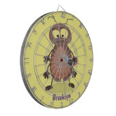 Grappig schattig kakkertekenfilm dartbord (Voorkant Links)