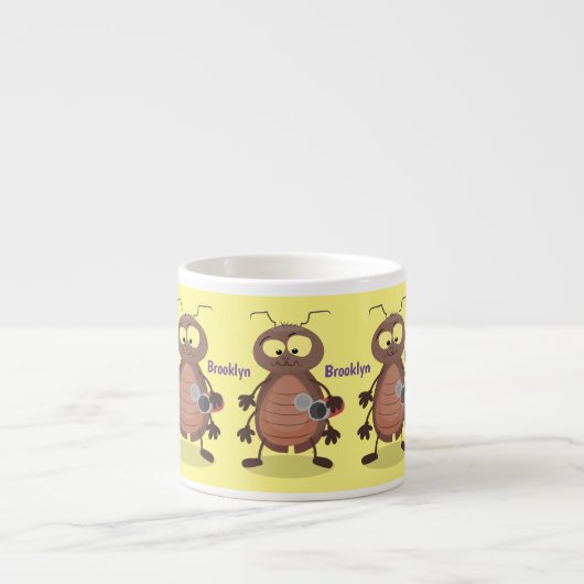 Grappig schattig kakkertekenfilm espresso kop (Voorkant)