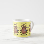Grappig schattig kakkertekenfilm espresso kop (Voorkant rechts)