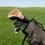 Grappig schattig kakkertekenfilm golfheadcover (Insitu)
