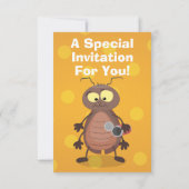 Grappig schattig kakkertekenfilm kaart (Achterkant)