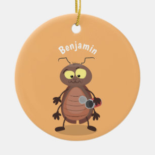 Grappig schattig kakkertekenfilm keramisch ornament