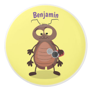 Grappig schattig kakkertekenfilm keramische knop