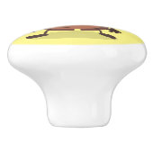 Grappig schattig kakkertekenfilm keramische knop (Zijkant)