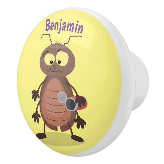 Grappig schattig kakkertekenfilm keramische knop (Rechts)