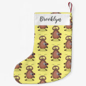 Grappig schattig kakkertekenfilm kleine kerstsok (Achterkant)