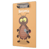 Grappig schattig kakkertekenfilm klembord (Links)