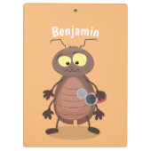Grappig schattig kakkertekenfilm klembord (Achterkant)