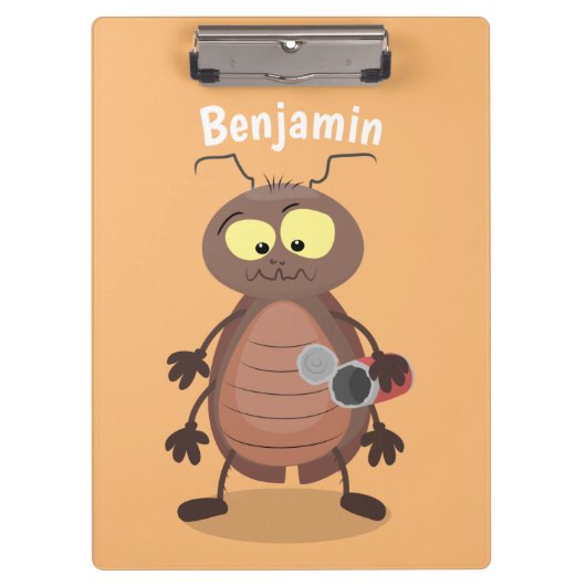 Grappig schattig kakkertekenfilm klembord (Voorkant)