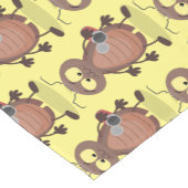 Grappig schattig kakkertekenfilm korte tafelloper (Hoek)