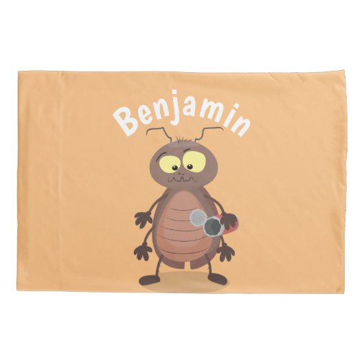 Grappig schattig kakkertekenfilm kussensloop (Achterkant)