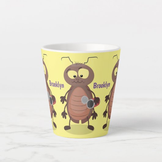 Grappig schattig kakkertekenfilm latte mok (Voorkant)