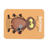 Grappig schattig kakkertekenfilm magneet (Horizontaal)