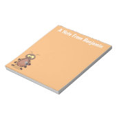 Grappig schattig kakkertekenfilm notitieblok (Linkerzijde)