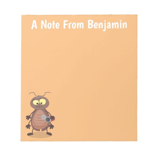 Grappig schattig kakkertekenfilm notitieblok (Voorkant)