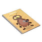 Grappig schattig kakkertekenfilm notitieboek (Rechterzijde)