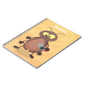 Grappig schattig kakkertekenfilm notitieboek (Linkerzijde)