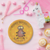 Grappig schattig kakkertekenfilm papieren bordje (Feest)