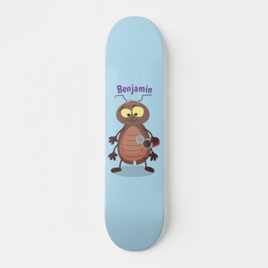 Grappig schattig kakkertekenfilm persoonlijk skateboard (Voorkant)