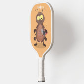 Grappig schattig kakkertekenfilm pickleball paddle (Links)