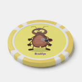 Grappig schattig kakkertekenfilm poker chips (Enkel)