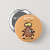 Grappig schattig kakkertekenfilm ronde button 5,7 cm (Voorkant /achterkant)