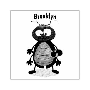 Grappig schattig kakkertekenfilm rubberstempel