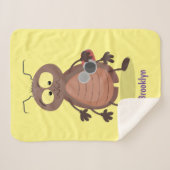 Grappig schattig kakkertekenfilm sherpa deken (Voorkant (horizontaal))