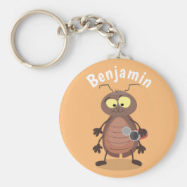 Grappig schattig kakkertekenfilm sleutelhanger