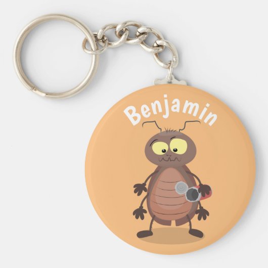 Grappig schattig kakkertekenfilm sleutelhanger (Voorkant)