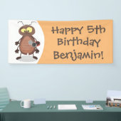 Grappig schattig kakkertekenfilm spandoek (Beurs)