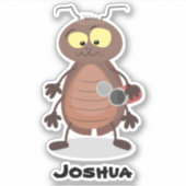 Grappig schattig kakkertekenfilm sticker (Voorkant)