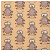 Grappig schattig kakkertekenfilm stof (Swatch)