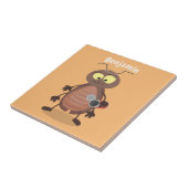 Grappig schattig kakkertekenfilm tegeltje (Zijkant)