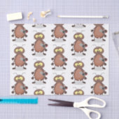 Grappig schattig kakkertekenfilm tissuepapier (Craft)