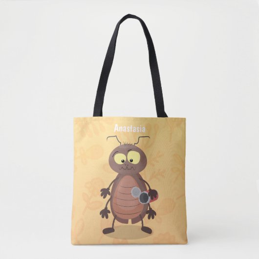 Grappig schattig kakkertekenfilm tote bag (Voorkant)