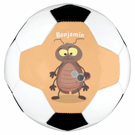 Grappig schattig kakkertekenfilm voetbal (Voorkant)