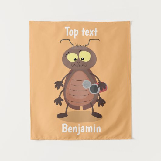 Grappig schattig kakkertekenfilm wandkleed (Voorkant)