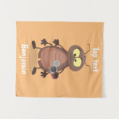 Grappig schattig kakkertekenfilm wandkleed (Voorkant (horizontaal))