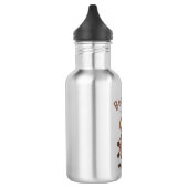 Grappig schattig kakkertekenfilm waterfles  (Links)