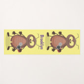 Grappig schattig kakkertekenfilm yogamat (Voorkant (horizontaal))