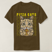 Grappig schattig kat van Pizza Cute Pizza Cat T-shirt (Design voorkant)