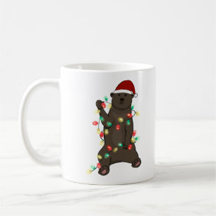 Grappig schattig kerst Beer Koffiemok