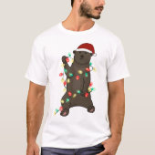 Grappig schattig kerst Beer T-shirt (Voorkant)