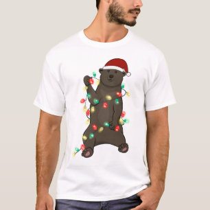 Grappig schattig kerst Beer T-shirt