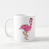 Grappig schattig kerst flamingo koffiemok (Links)