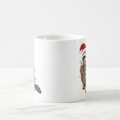 Grappig schattig kerst racoon koffiemok (Center)