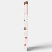 Grappig schattig kersthondenschildertje Case-Mate iPhone case (Achterkant / Rechts)