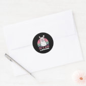 Grappig Schattig Llama 11e verjaardagscadeau voor  Ronde Sticker (Envelop)
