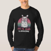 Grappig Schattig Llama 14e verjaardagscadeau voor T-shirt (Voorkant)